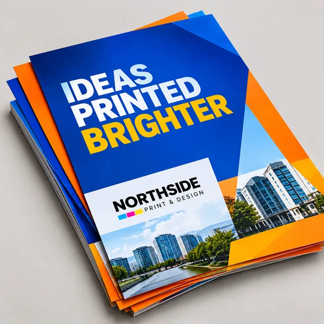 Colourful printed flyers