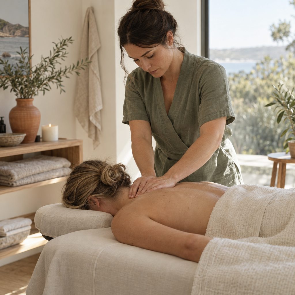 Hands-on treatment for the upper back and neck