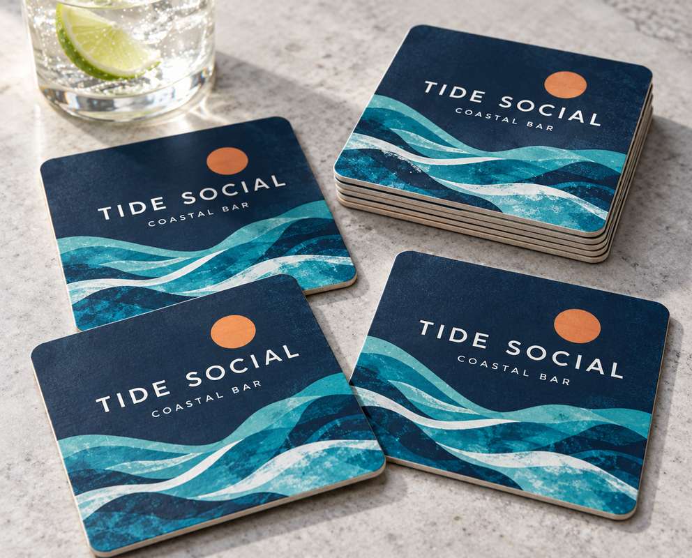 Square Drink Coasters Printing