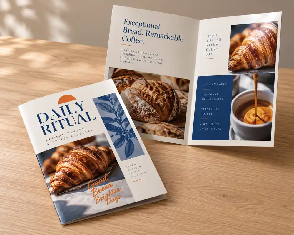 170gsm Gloss Folded Brochures A3, A4 & A5