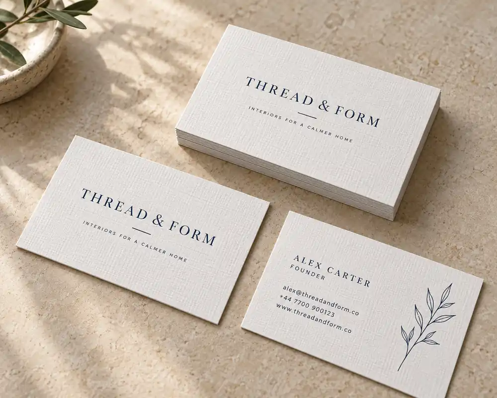 350gsm Premium Linen Business Cards | Northside Print