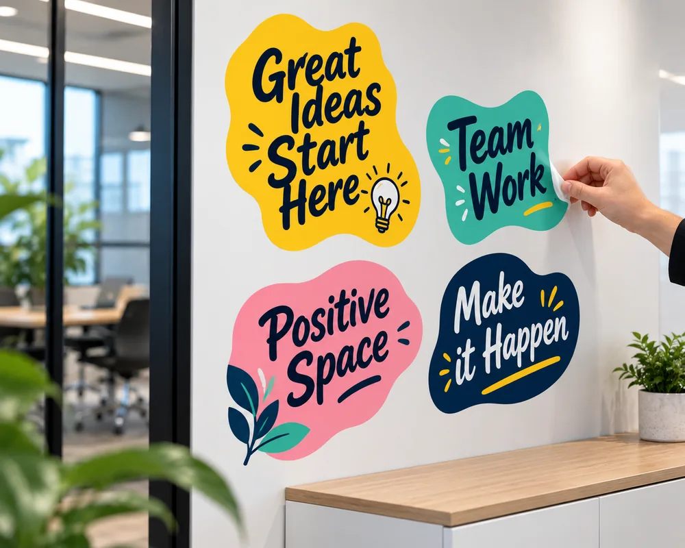 Repositionable Stickers | Custom Wall Stickers
