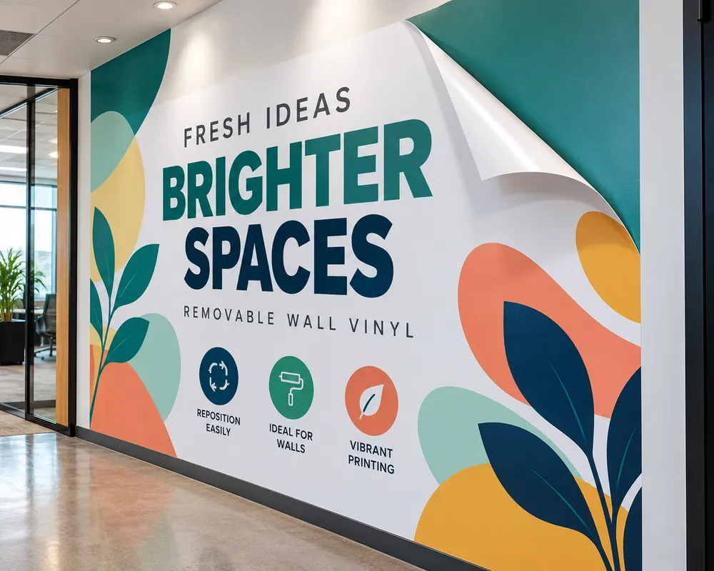 Repositionable Wall Vinyl | Custom Wall Graphics